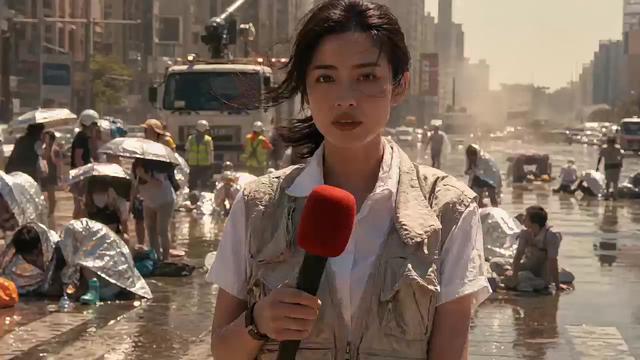 太阳上火了_人类发射了一罐王老吉_冰山没用_水炮也没用___人类最后的办法_是把王老吉发射到太阳____这回_给太阳也降降火___全片AI生成_纯创意练习_非品牌官方广告
